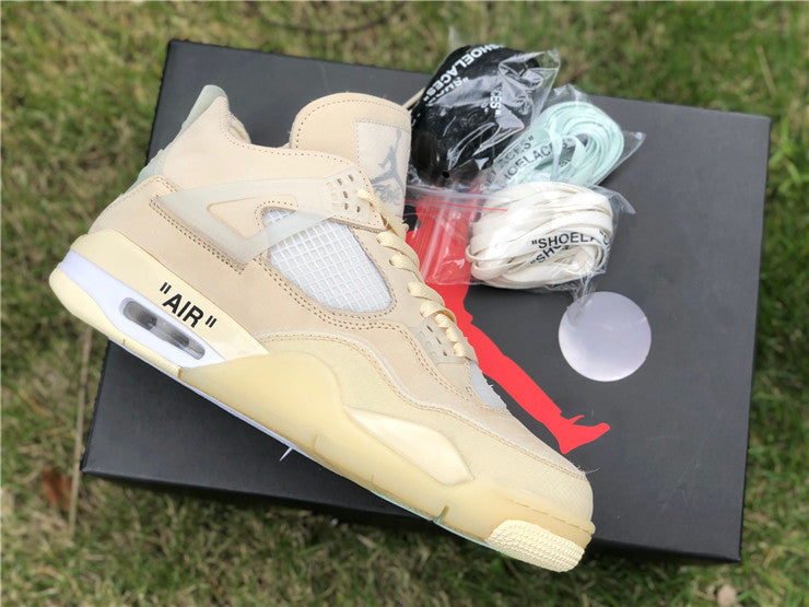 Jordan 4 Off White - Sail