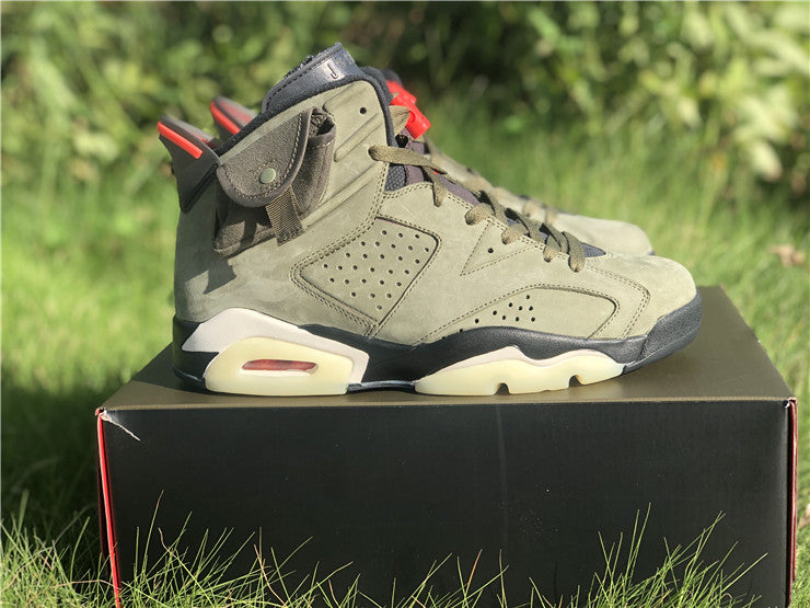 Jordan 6 Travis Scott - Army Green