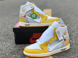 Jordan 1 Off White - Canaire Yellow