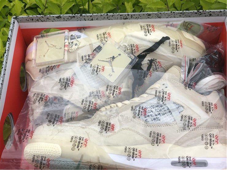 Jordan 4 Off White - Sail