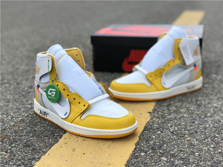 Jordan 1 Off White - Canaire Yellow