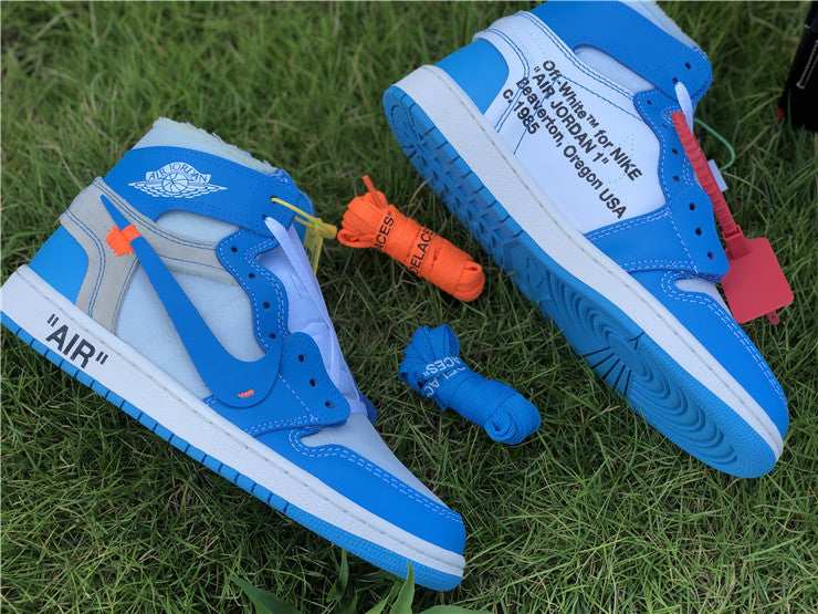 Jordan 1 Off White - Carolina Blue