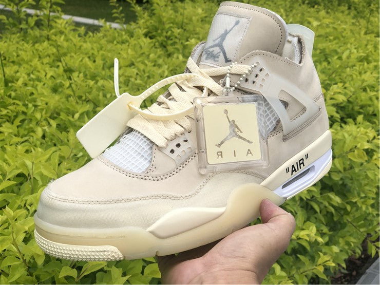 Jordan 4 Off White - Sail