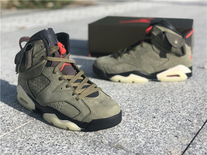 Jordan 6 Travis Scott - Army Green