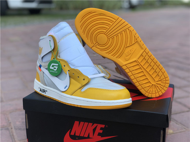 Jordan 1 Off White - Canaire Yellow