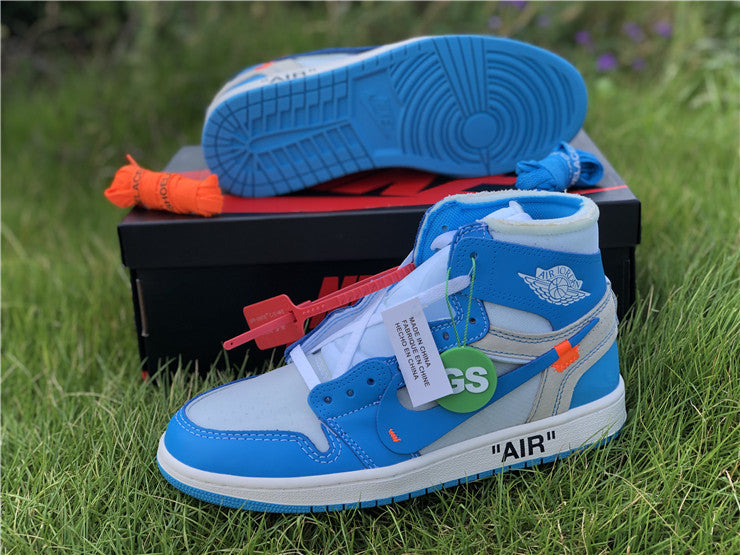 Jordan 1 Off White - Carolina Blue