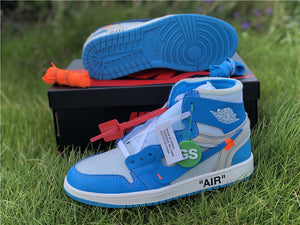 Jordan 1 Off White - Carolina Blue