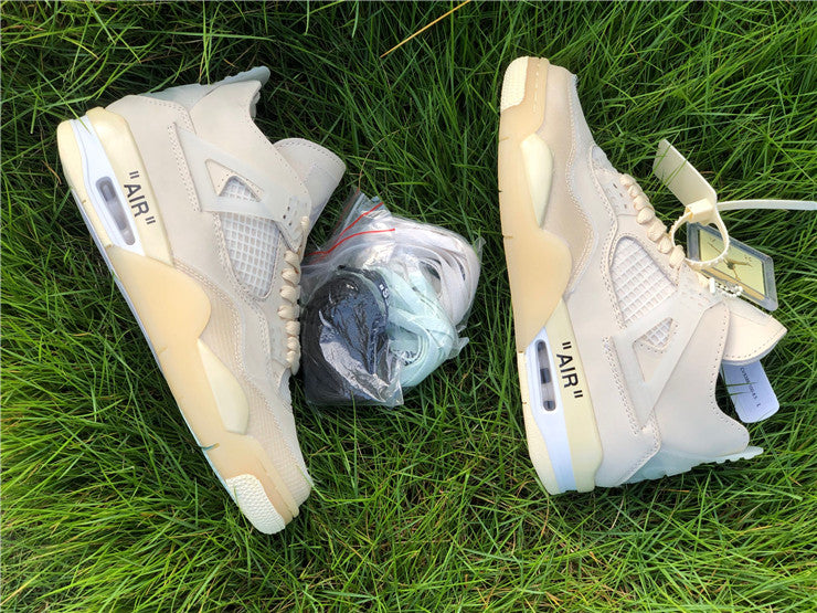 Jordan 4 Off White - Sail
