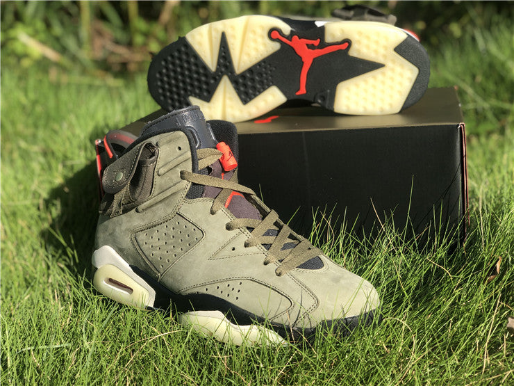 Jordan 6 Travis Scott - Army Green