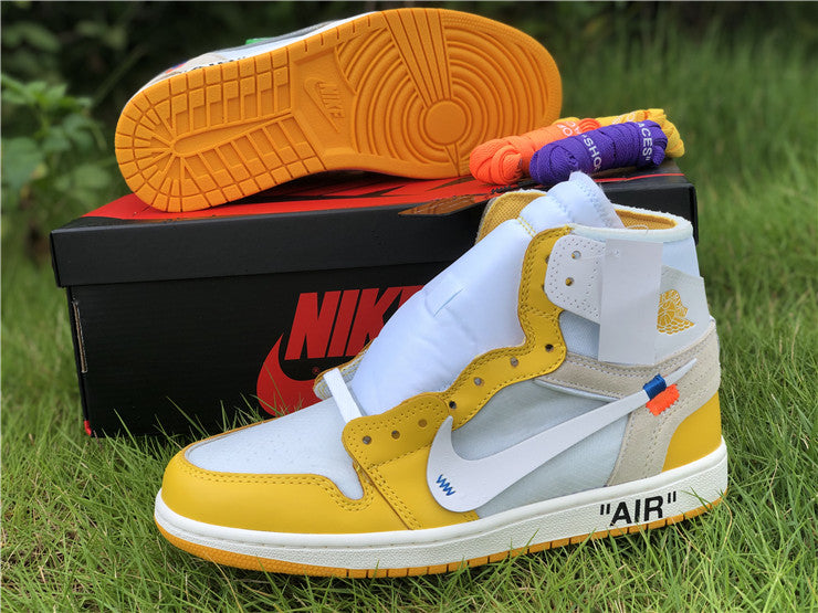 Jordan 1 Off White - Canaire Yellow