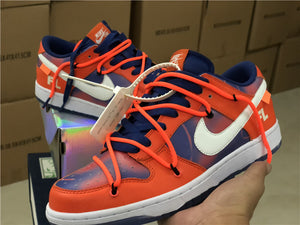 Nike Off White Dunk Low - Futura Electric Orange