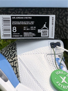 Jordan 3 - UNC