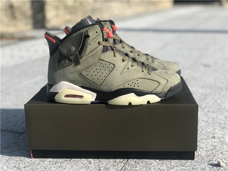 Jordan 6 Travis Scott - Army Green