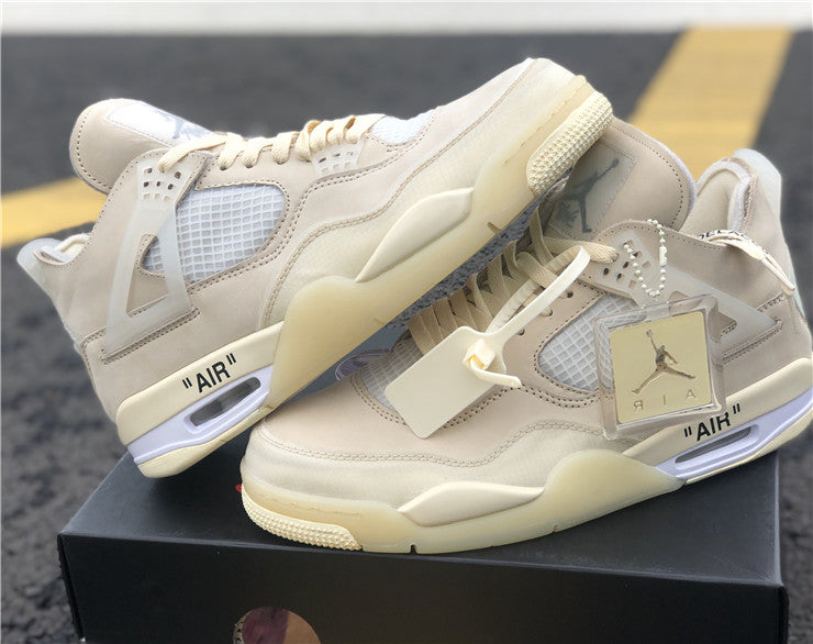 Jordan 4 Off White - Sail