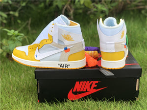 Jordan 1 Off White - Canaire Yellow