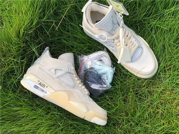 Jordan 4 Off White - Sail