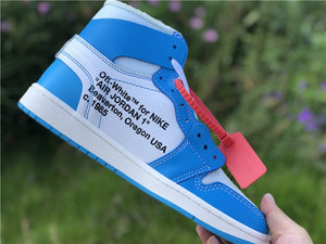 Jordan 1 Off White - Carolina Blue