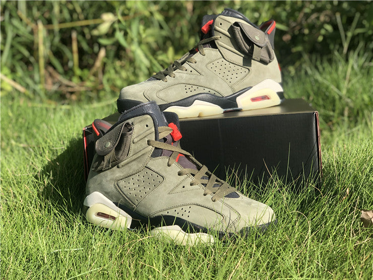 Jordan 6 Travis Scott - Army Green