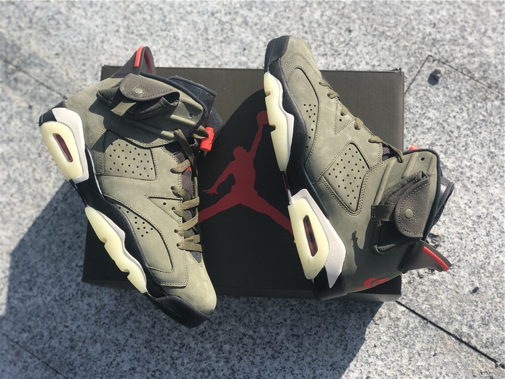 Jordan 6 Travis Scott - Army Green