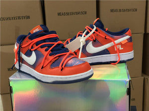 Nike Off White Dunk Low - Futura Electric Orange