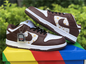 Nike SB Dunk Low Supreme - Maroon Stars