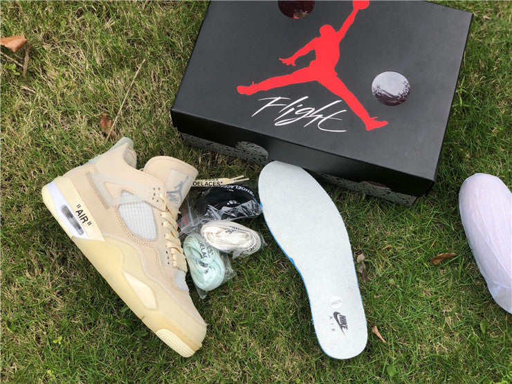 Jordan 4 Off White - Sail