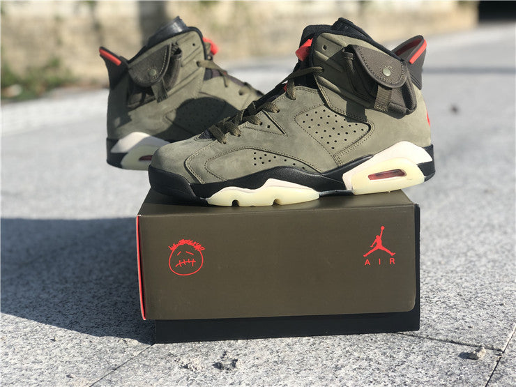 Jordan 6 Travis Scott - Army Green