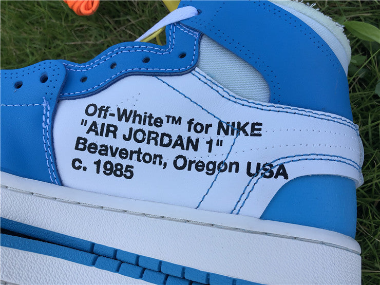 Jordan 1 Off White - Carolina Blue