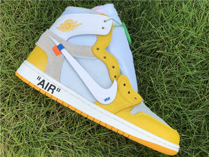 Jordan 1 Off White - Canaire Yellow