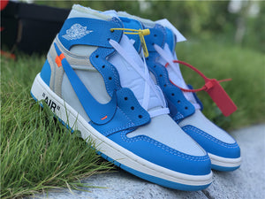 Jordan 1 Off White - Carolina Blue