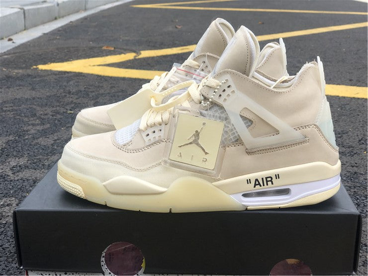 Jordan 4 Off White - Sail