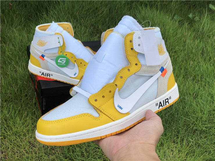 Jordan 1 Off White - Canaire Yellow