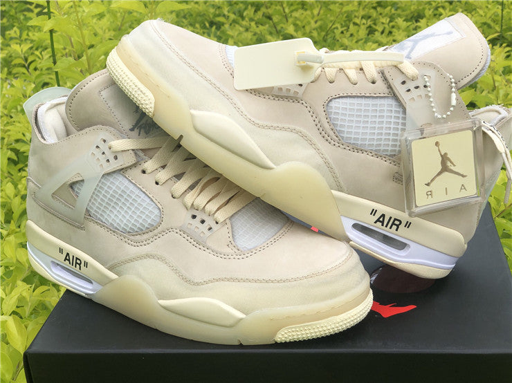 Jordan 4 Off White - Sail