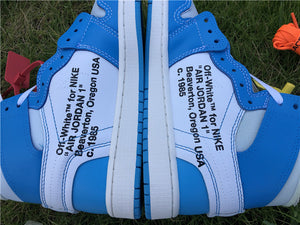 Jordan 1 Off White - Carolina Blue