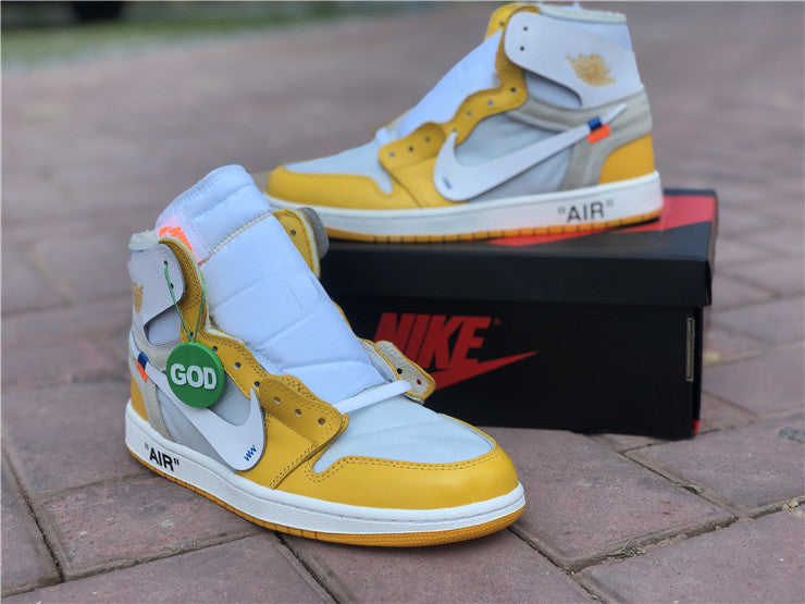 Jordan 1 Off White - Canaire Yellow