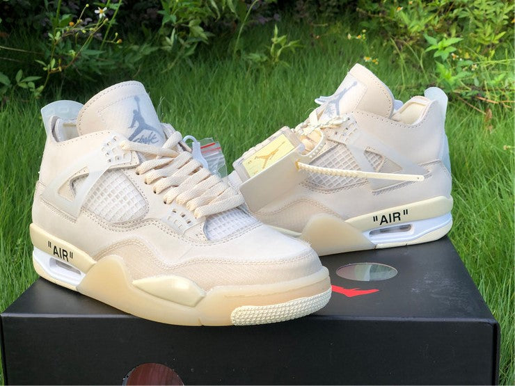 Jordan 4 Off White - Sail