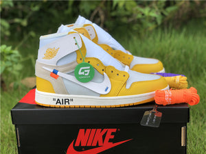 Jordan 1 Off White - Canaire Yellow