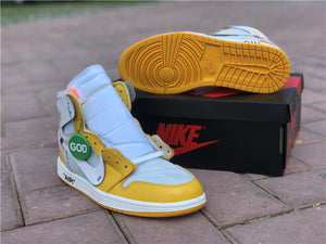 Jordan 1 Off White - Canaire Yellow