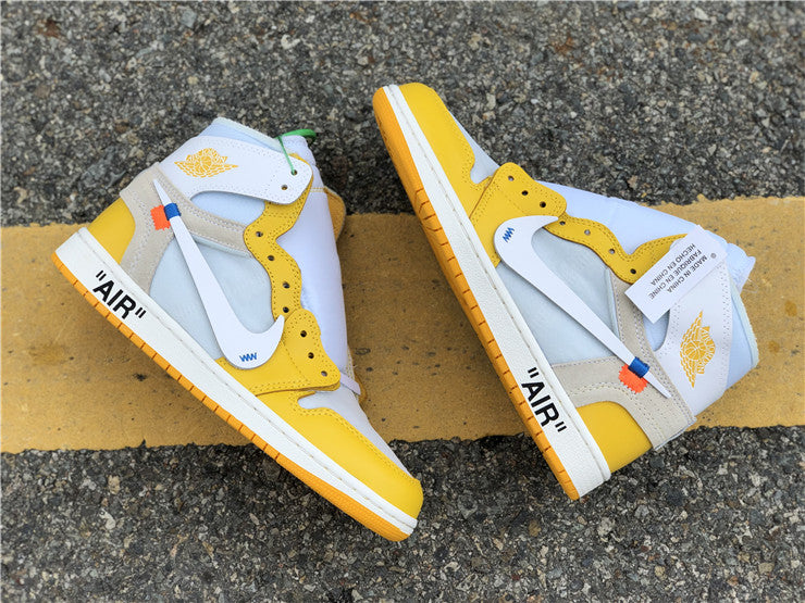 Jordan 1 Off White - Canaire Yellow