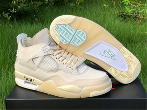 Jordan 4 Off White - Sail