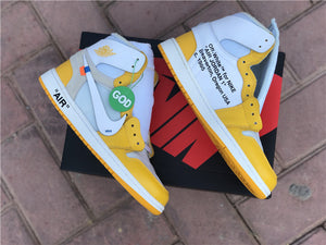 Jordan 1 Off White - Canaire Yellow