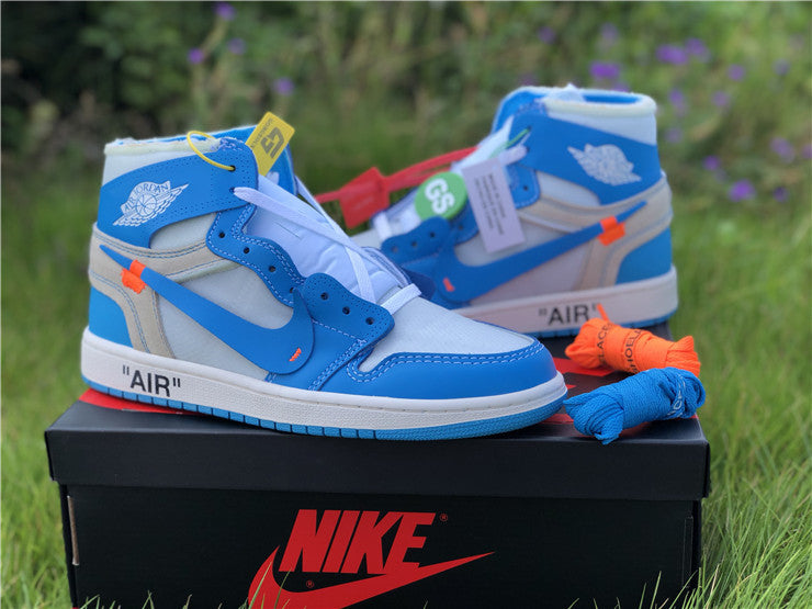 Jordan 1 Off White - Carolina Blue