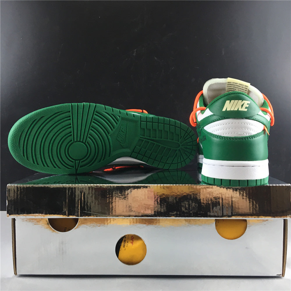 Nike Off White Dunk Low - Pine Green