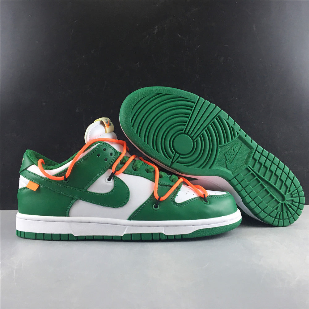 Nike Off White Dunk Low - Pine Green