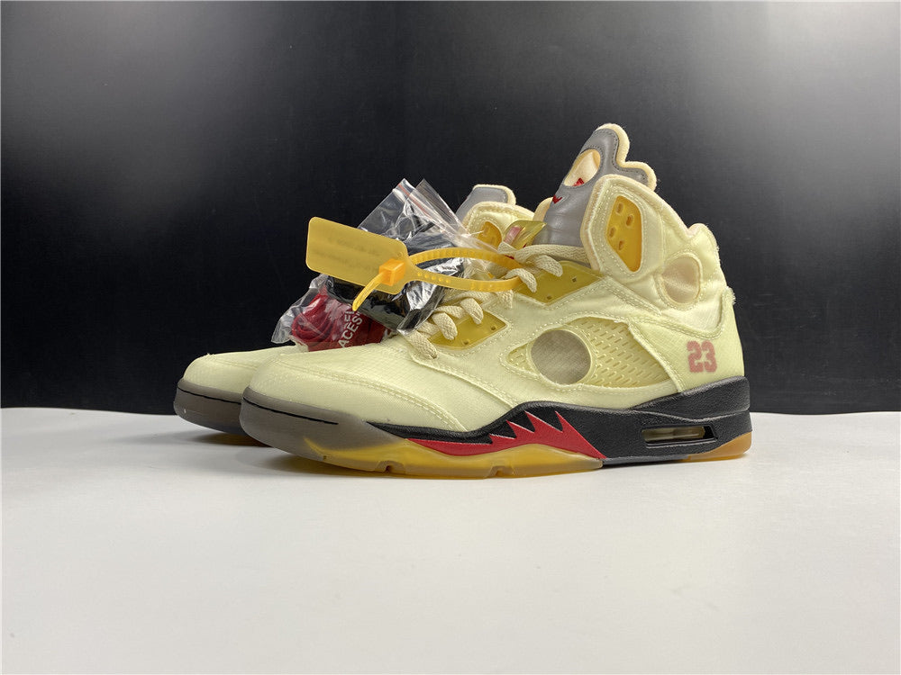 Jordan 5 Off White - White