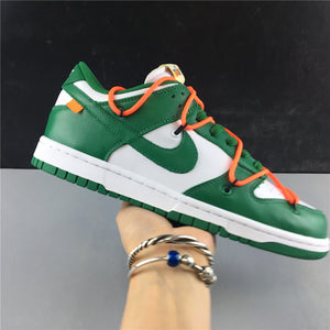 Nike Off White Dunk Low - Pine Green