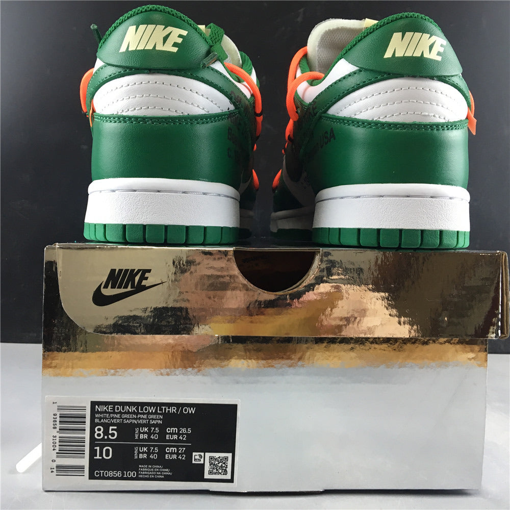 Nike Off White Dunk Low - Pine Green