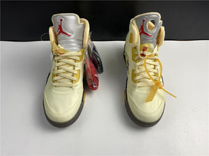 Jordan 5 Off White - White