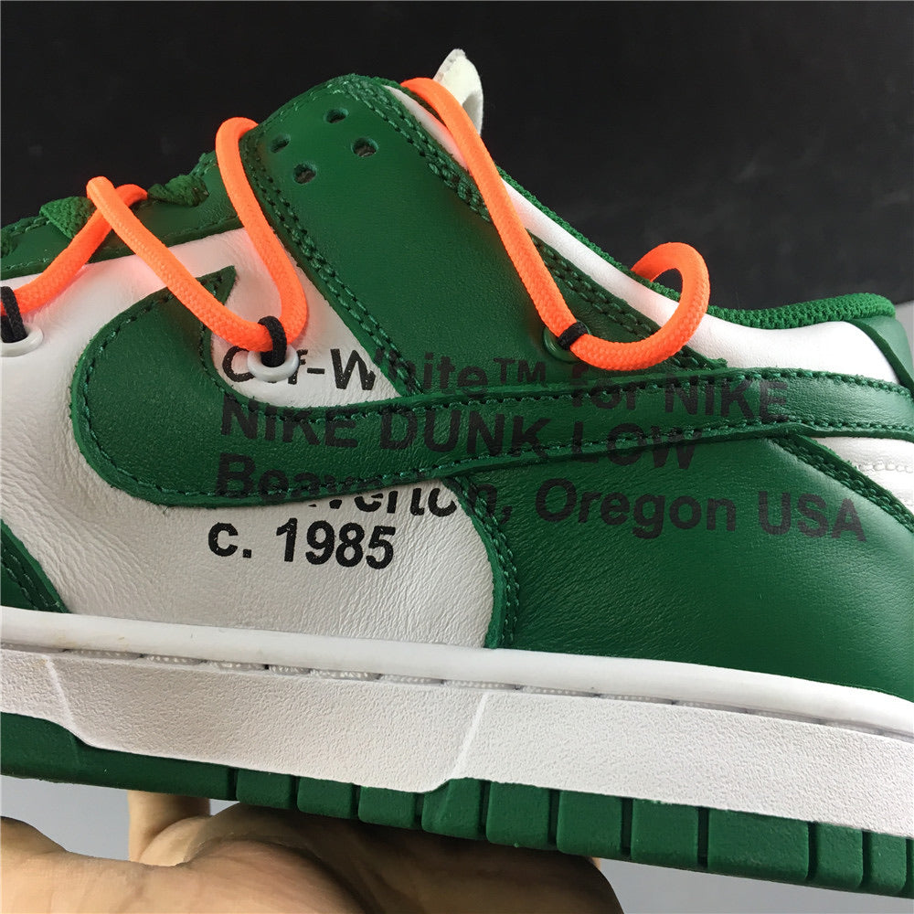 Nike Off White Dunk Low - Pine Green